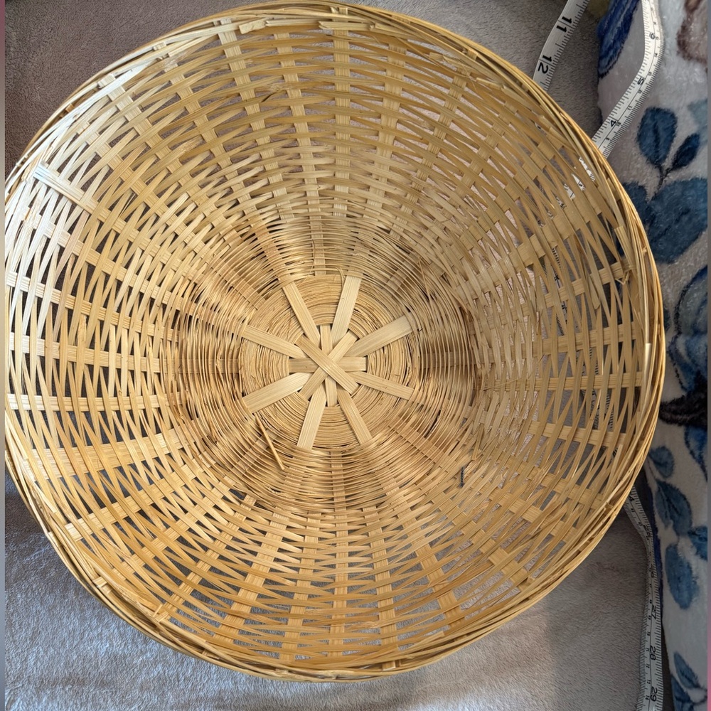 Natural Woven Basket 14” X 14